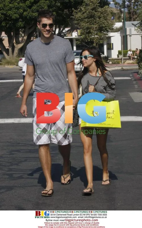 Ashley Tisdale and boyfriend in Malibu