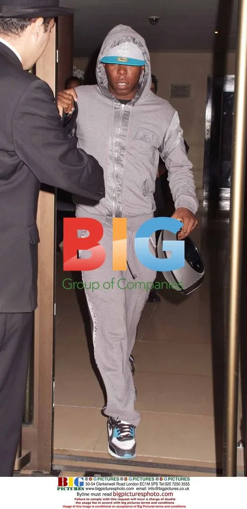 Dizzee Rascal Leaving Mayfair Hotel