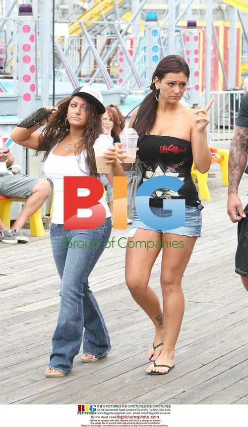 Jersey Shore Cast Filming at Amusement Park