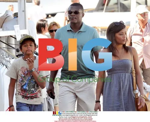 French Footballer Marcel Desailly on Holiday