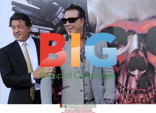 Stallone and Rourke at 'The Expendables' Premiere