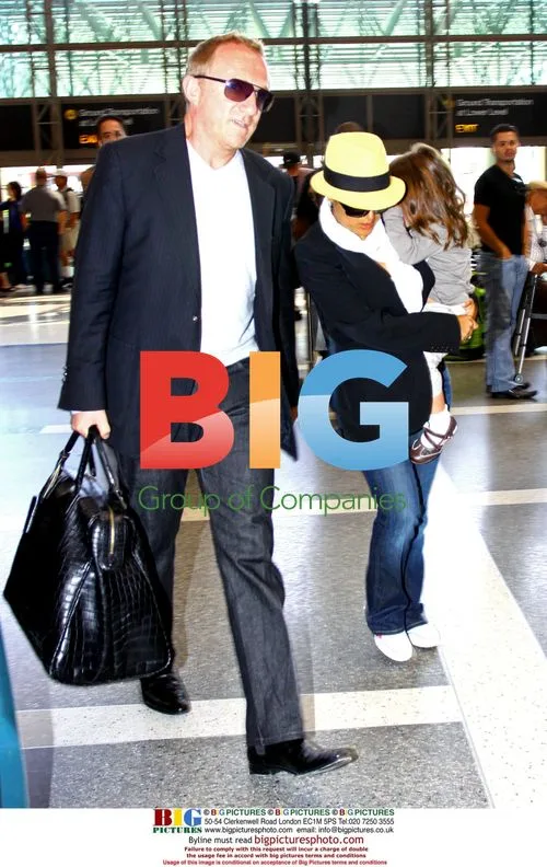 Salma Hayek and Family at LAX