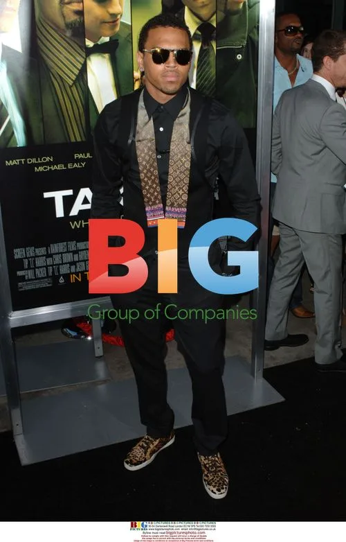 Chris Brown at Takers Premiere