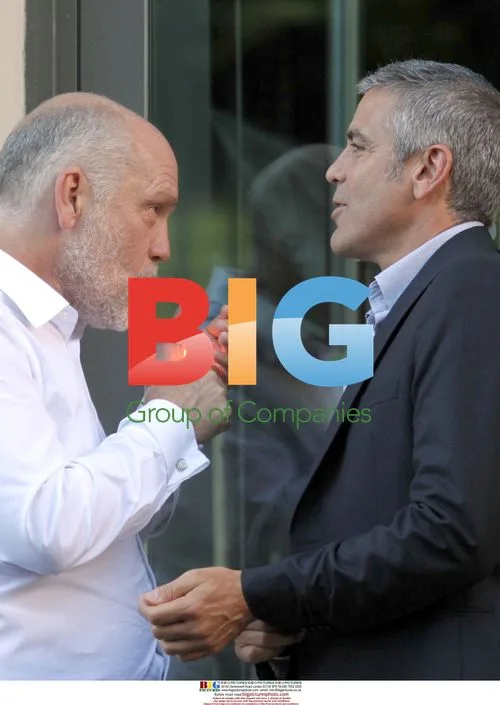 George Clooney and John Malkovich on Nespresso Set