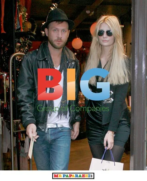 Mischa Barton and Lee Tinklin in Soho, London