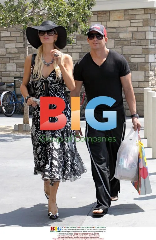 Paris Hilton shopping with boyfriend Cy Waits