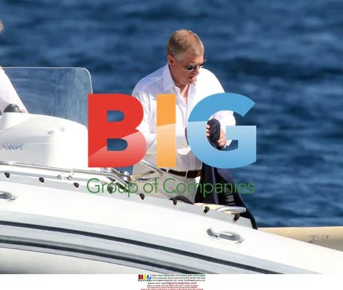 Prince Andrew Arriving in Sardinia