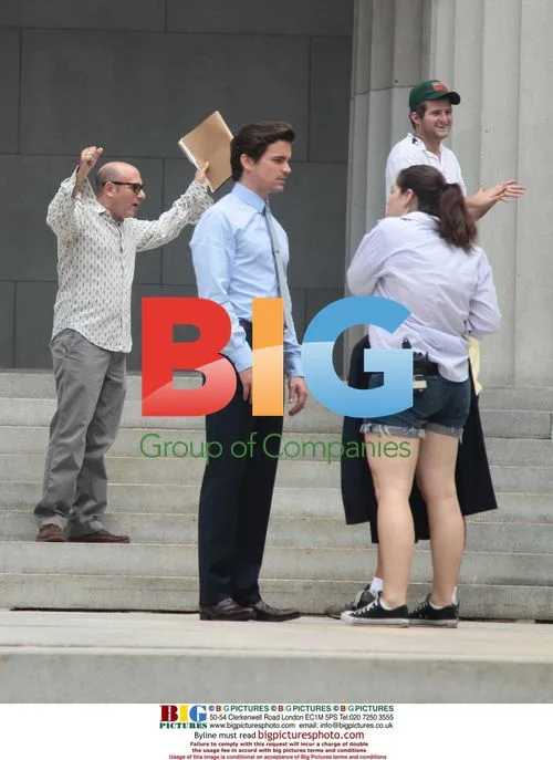 Matthew Bomer and Willie Garson film White Collar