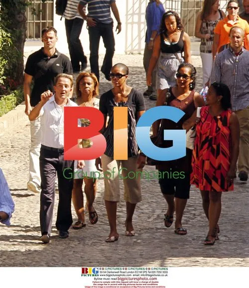 Michelle Obama and Sasha in Ronda, Spain