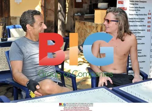 Nicolas Sarkozy on Holiday in France