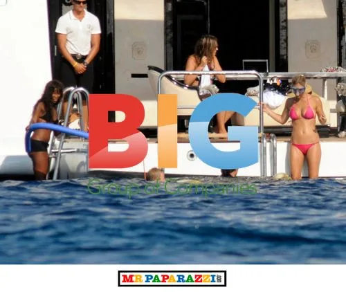 Leonardo Di Caprio and Friends on Boat in Sardinia