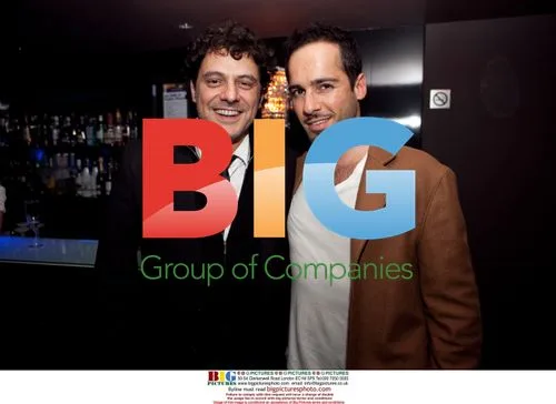 Vince Colosimo and Alex Dimitriades at Playboy Birthday Party