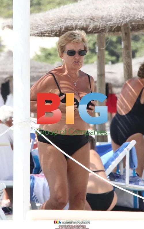 Giovanni Trapattoni and Wife in Sardinia