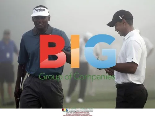 Vijay Singh and Tiger Woods at PGA Championship