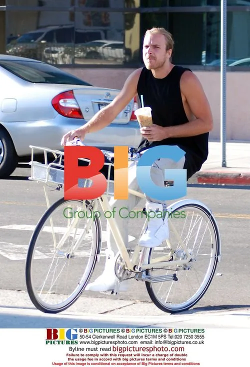 Pro Skater Chad Muska Rides Bike in West Hollywood