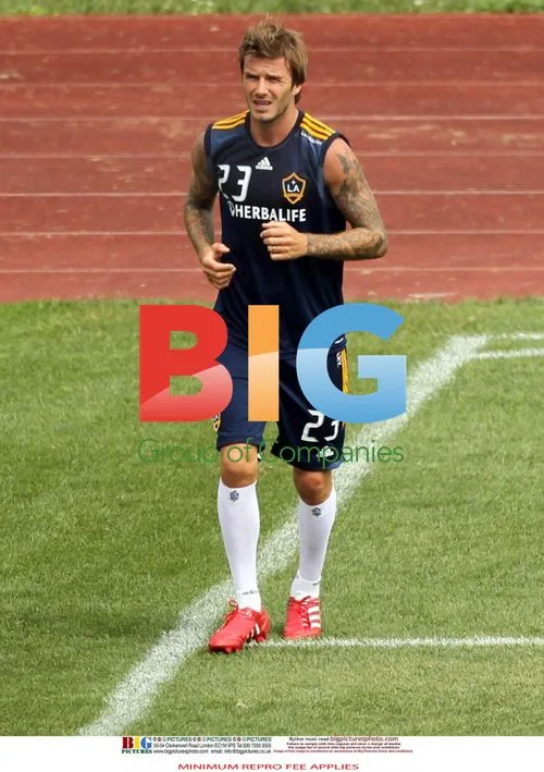 David Beckham practices with team in Hoboken, NJ