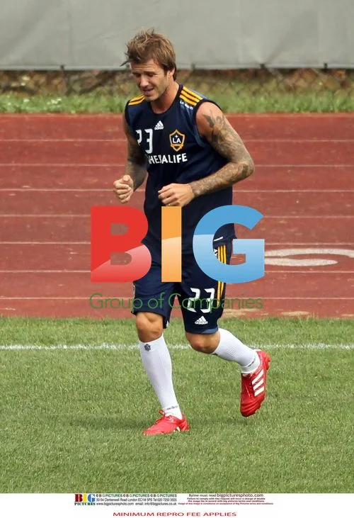David Beckham Practices in Hoboken, NJ
