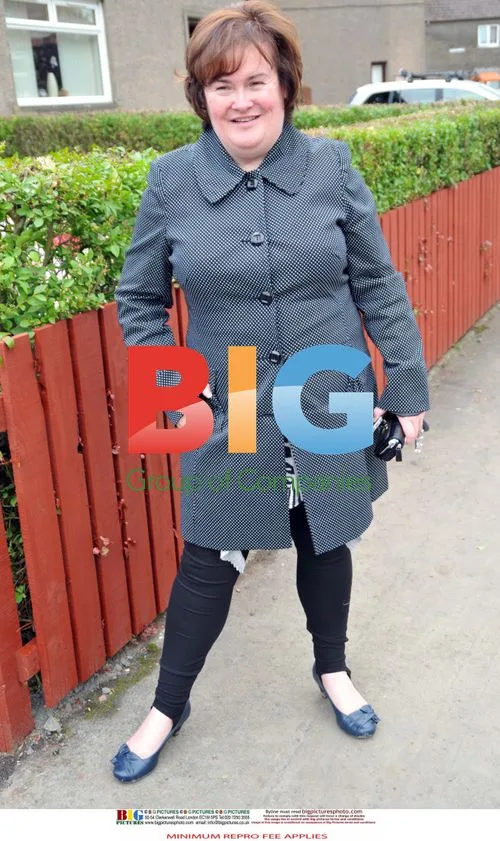 Susan Boyle Laughs Near Home
