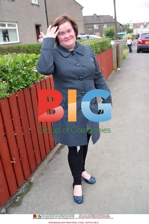 Susan Boyle Laughs Near Home