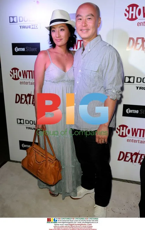 C.S. Lee and Christine Laura Cho at Dexter DVD Party