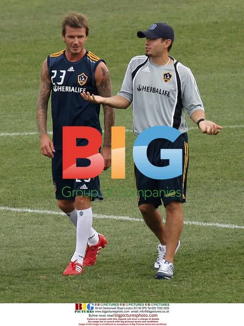 David Beckham Trains with LA Galaxy in New Jersey