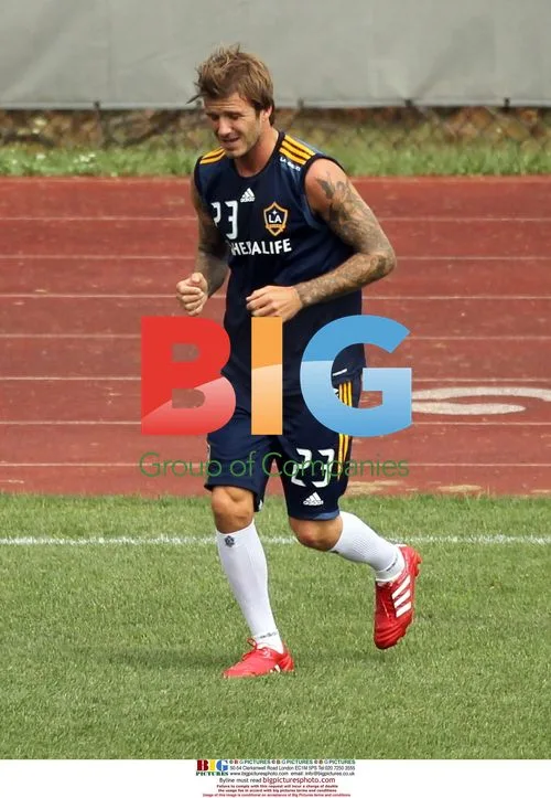David Beckham Trains with LA Galaxy