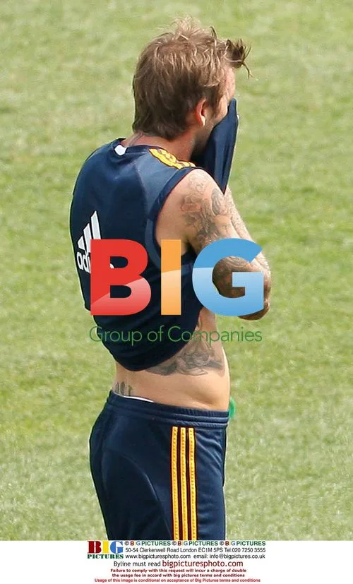 David Beckham Trains with LA Galaxy