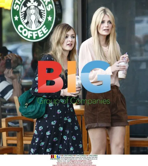 Mischa Barton and Fearne Cotton Filming in Beverly Hills