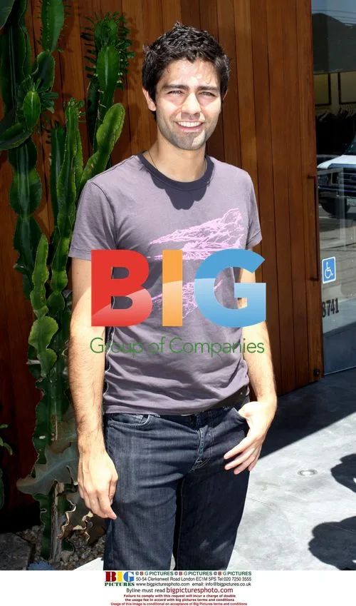 Adrian Grenier filming with astronaut