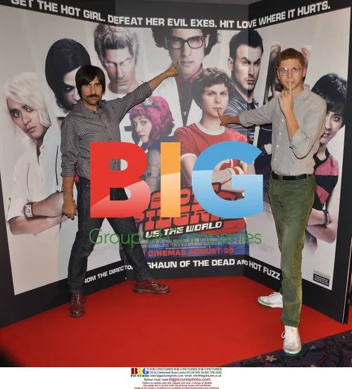 Schwartzman and Cera at Scott Pilgrim Premiere