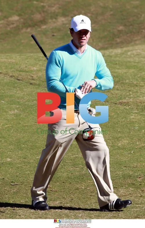 Mark Wahlberg and Will Ferrell playing golf in Sydney