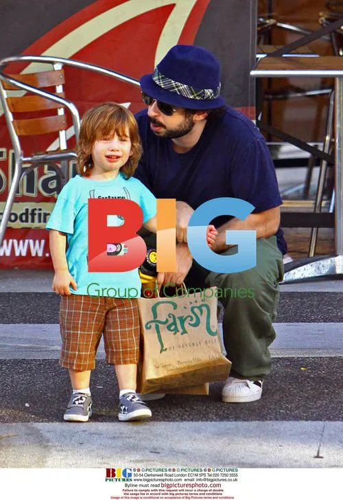 Jordan Bratman and son Max at LA restaurant