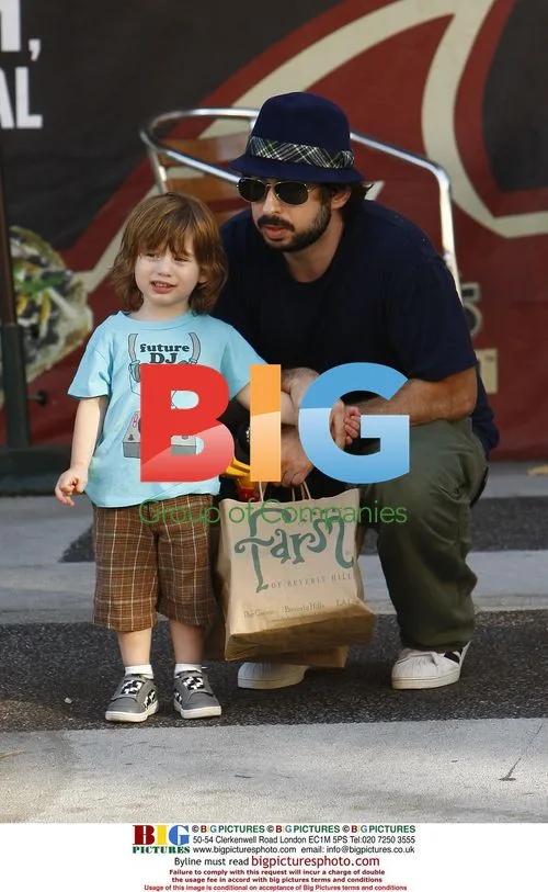 Jordan Bratman and son Max shopping