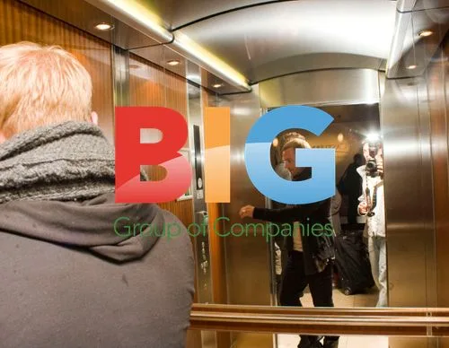 Ronan Keating Entering Lift in Ireland