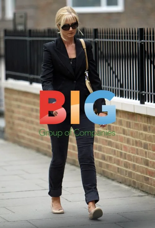 Joely Richardson strolls in West London