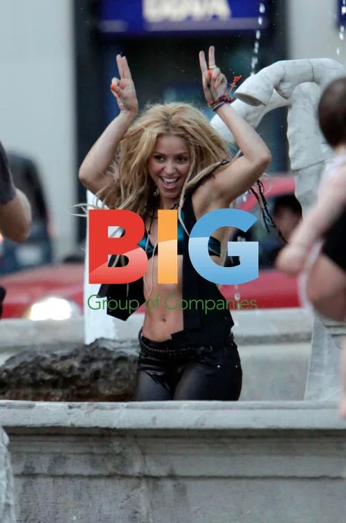 Shakira Films Music Video in Barcelona