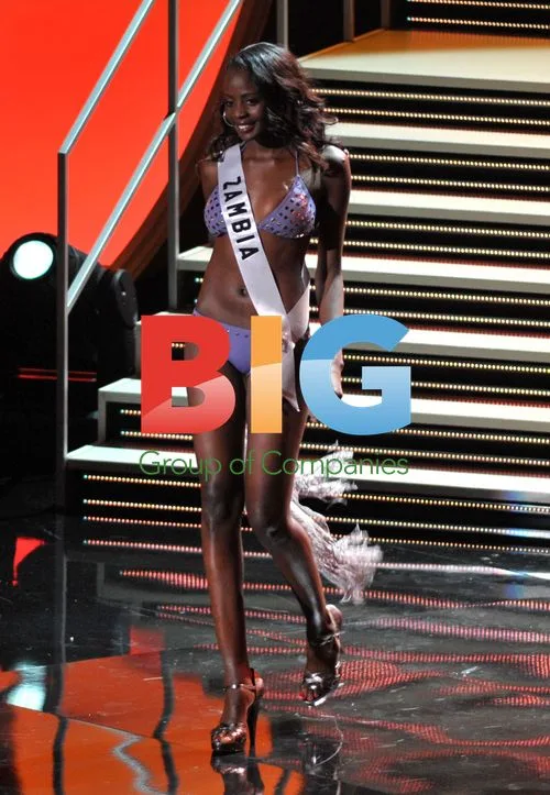 Alice Musukwa at Miss Universe 2010 Bikini Rehearsal