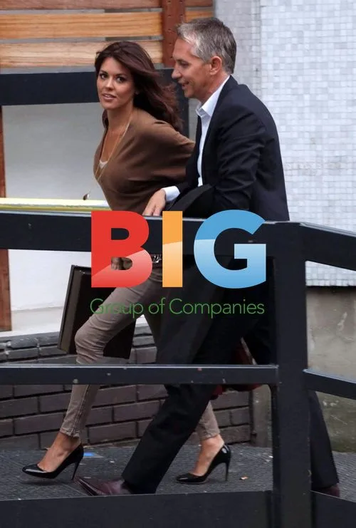 Gary Lineker and Danielle Bux at ITV Studios