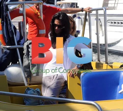 Gabriela Sabatini Departs by Boat in Split
