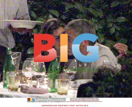 Clooney and Canalis Dinner in Italy