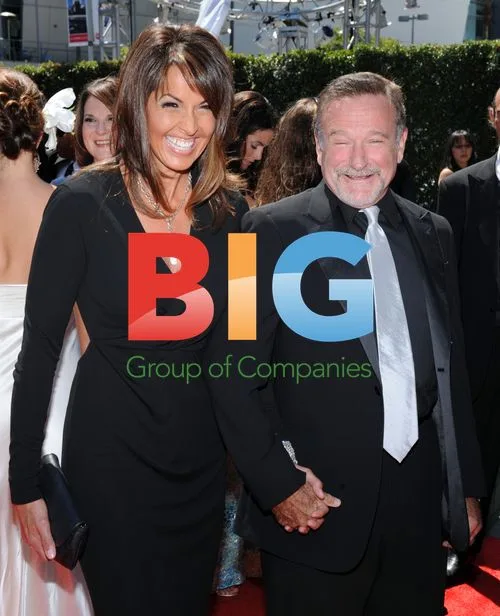 Robin Williams and Susan Schneider at Creative Arts Emmys