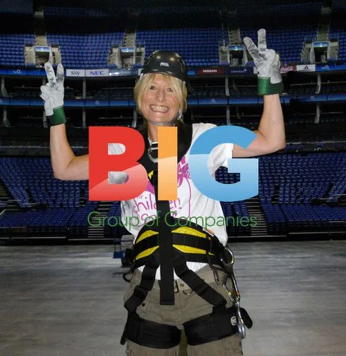 Gaby Roslin Abseils for Charity in London
