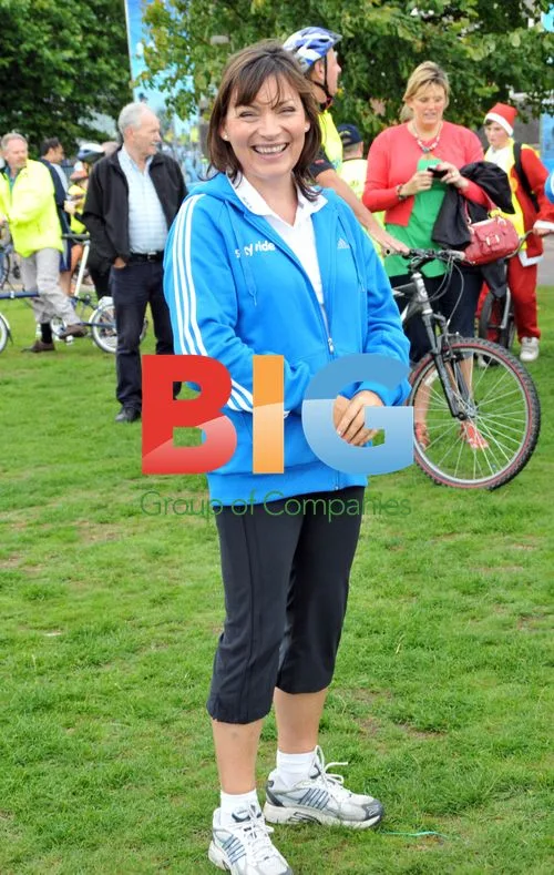 Lorraine Kelly and Chris Hoy at Skyride event