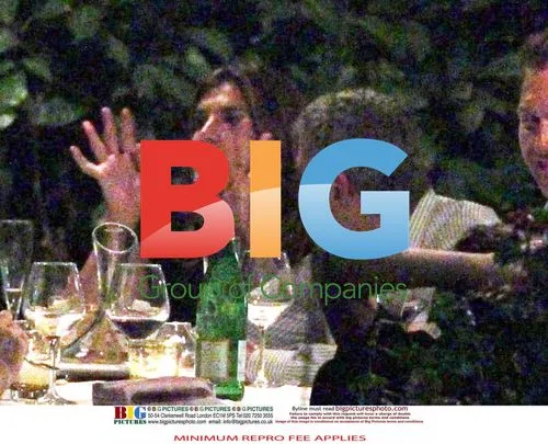 George Clooney and Elisabetta Canalis Dine with Friends