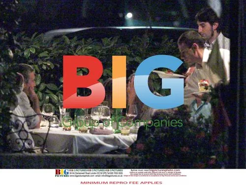 George Clooney and Elisabetta Canalis Dine in Italy
