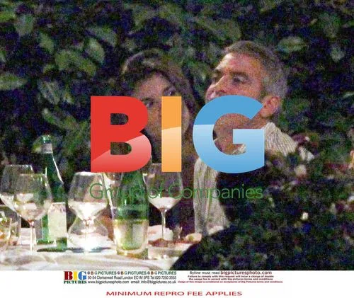 George Clooney and Elisabetta Canalis Dine in Italy