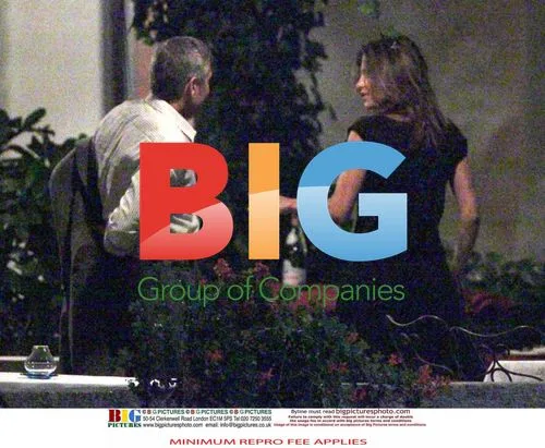 George Clooney and Elisabetta Canalis Dine in Italy