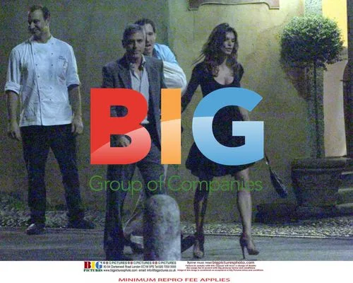 George Clooney and Elisabetta Canalis Have Dinner in Italy