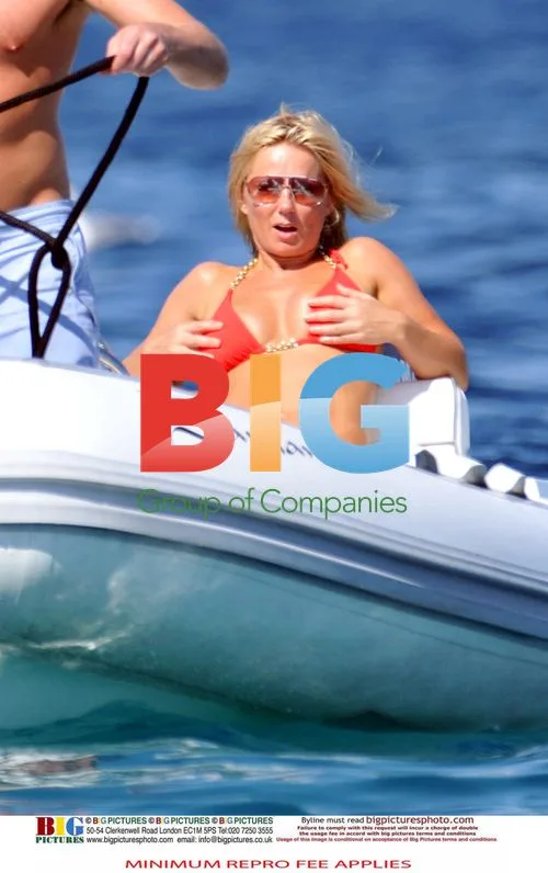 Geri Halliwell and Henry Beckwith in Saint Tropez