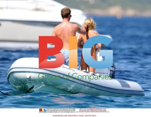 Geri Halliwell and Henry Beckwith in Saint Tropez